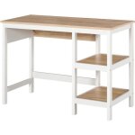 Homcom - bureau - bois - 110x48x76cm - beige