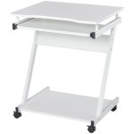 Homcom - bureau - panneaux de partiucules - 60x48x73cm - blanc
