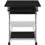 Bureau informatique table informatique mobilier de bureau meuble de bureau pour ordinateur noir