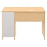 Bureau en m�lamine effet h�tre avec 3 tiroirs - longueur 110 x profondeur 56 x hauteur 73. 5 cm