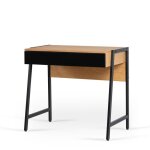 Bureau - vivaldi - mori - chne / noir - finition mat - design contemporain