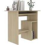 Bureau dordinateur meuble de bureau chne sonoma 80 x 45 x 74 cm agglomr[p4725]