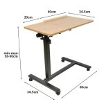 Bureau pour ordinateur portable ohmg - meuble multimédia avec roulettes en bois et acier Bureau pour ordinateur portable ohmg - meuble multimédia avec roulettes en bois et acier