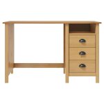 Bureau - salalis - hill - 3 tiroirs - bois de pin massif - 120x50x74 cm Bureau - salalis - hill - 3 tiroirs - bois de pin massif - 120x50x74 cm