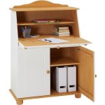 Bureau secr�taire david avec abattant rangement plusieurs �tag�res 2 portes plan de travail rabattable ...