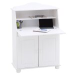 Bureau secr�taire david avec abattant rangement plusieurs �tag�res 2 portes et plan de travail rabattable ...