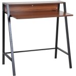 Homcom - bureau secr�taire - panneaux mdf classe e1 - 84x45x85cm - marron