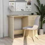 Bureau - vidaxl - chne sonoma - 100 x 50 x 76 cm - 1 tiroir - contemporain