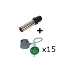 Buse + 3 lots de 5 tubes pompe tireuse � bi�re ms - 621845 xi200000 krups