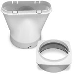 Buse - adaptateur de fen�tre pour gaine d�vacuation des climatiseurs mobiles - trotec