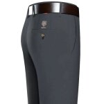 Business pantalon homme coupe droite faible stretch - gris