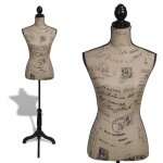 Buste de couture mannequin de femme marron et noir jute brun Buste de couture mannequin de femme marron et noir jute brun