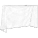 But de football cage de foot - sportnow - dentrainement filet piquets inclus - pvc - 180l x 92l x 124h ...