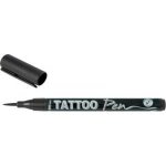 Stylo tatouage - kreul - ligne hobby - noir - pointe pinceau souple