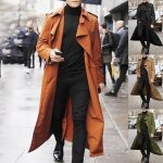 Caban trench - coat long - funmoon - rouge - homme - style gothique punk - mode r�tro