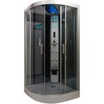 Cabine de douche hydromassante skadi ondee - 140x80cm - profilés aluminium - noir mat - sans silicone ... Cabine de douche hydromassante skadi ondee - 140x80cm - profilés aluminium - noir mat - sans silicone ...