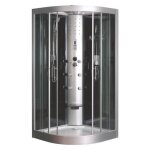 Ondee zen cabine de douche hydromassante et hydrothérapie - radio - galia - gris - 1 / 4 c - 100cm Ondee zen cabine de douche hydromassante et hydrothérapie - radio - galia - gris - 1 / 4 c - 100cm