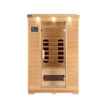 Cabine infrarouge home deluxe redsun m taille: 120 x 105 x 190 cm pour 2 personnes i sauna infrarouge ...
