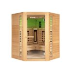 Cabine infrarouge home deluxe redsun xxl deluxe - taille: 150 x 150 x 190 cm pour 4 personnes i sauna ...