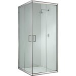 Cabine paroi douche - idralite - alabama - verre tremp� 6mm - porte coulissante - hauteur 198cm