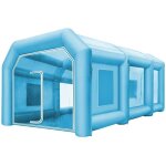 Cabine de peinture gonflable - vevor - 10x5x35 m - 2 souffleurs systme filtration - portable - station ...