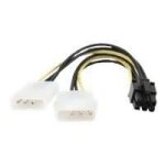 Adaptateur secteur - gembird - cc - psu - 6 - pci express 6 broches - alimentation molex - 13 cm