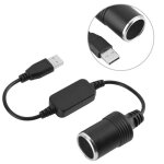 Cble adaptateur dalimentation usb vers allume - cigare femelle 5v vers 12v
