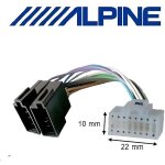 Cble adaptateur iso autoradio alpine 16 pins blanc - techexpert - cble adaptateur iso - audio