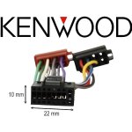 Cble adaptateur iso autoradio kenwood 16 pins - techexpert - connecteur iso - noir