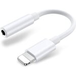 Cble adaptateur jack audio - phonillico - compatible iphone 13 / 12 / 11 / se - coute musique - vido ...