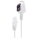 C�ble adaptateur r�seau dsl - shiverpeaks - 1. 5m - tae f m�le vers rj45 m�le 8p2c - blanc