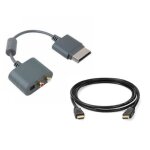 Cble adaptateur toslink optique pour xbox 360 + cble optique 3 mtres