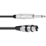 Omnitronic 30225170 xlr cble adaptateur [1x xlr femelle 3 ples - 1x jack mle 63 mm (mono)] 5. 00 m ...