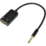 C�ble adapteur combin� micro - casque / �couteur - microphone pour iphone ps4 / ps3 / pc - 3. 5 mm 1x ...