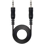 C�ble audio jack 3. 5 mm m�le - m�le (0. 3 m�tres) noir - nano cable - c�ble audio