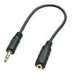 Câble audio premium jack 35mm mâle vers jack 25mm femelle 20cm Câble audio premium jack 35mm mâle vers jack 25mm femelle 20cm