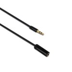 Cble audio jack stro 35 mm mle - fem. 15 m - metronic - rallonge de cordon audio - noir - blind