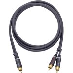 C�ble audio oehlbach 23702 [2x cinch - rca m�le - 1x cinch - rca m�le] 2. 00 m anthracite contacts dor�s ...