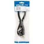 C�ble audio st�r�o din 5 broches m�le vers m�le 1m noir - value line