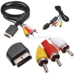 Cble audio vido av rca tv pour sony playstation 1 2 3 ps1 ps2 ps3 et slim