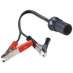 C�ble de borne de batterie - generique - 40 cm - 16 amp�res - adaptateur allume - cigare - noir