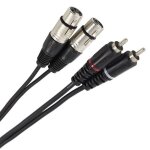 Plugger câble bretelle xlr femelle 3b - rca mâle 3m easy câble Plugger câble bretelle xlr femelle 3b - rca mâle 3m easy câble