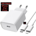C�ble chargeur adaptateur universel rapide 18w + pd cable usb - c pour iphone 12 - 12 mini - 12 pro - ...