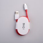 Cble chargeur data cordon fil dalimentation rouge et blanc charge rapide usb vers type - c original ...