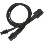 Câble dadaptateur pci - e 6 - pol - nanoxia - 6 + 2 pol - connecteur pour cartes graphiques - noir Câble dadaptateur pci - e 6 - pol - nanoxia - 6 + 2 pol - connecteur pour cartes graphiques - noir