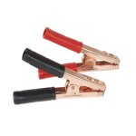 C�ble de d�marrage - maclean - mce36 - pince crocodile �lectrique 400a - 2 pi�ces - cuivre rev�tu dacier ...