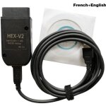 Cble de diagnostic interface vcds hex v2 vagcom 20. 4. 2 vag com 19. 6 pour vw pour sige audi skoda ...