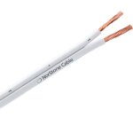 Cable enceintes - norstone - classic white w150 - cuivre ofc - 15 m - pvc blanc