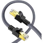 C�ble ethernet 5mcat 7 cable rj45 haut d�bit 10gbps 600mhz cable r�seau plat nylon c�ble stp lan