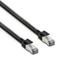 Metronic 395631 c�ble ethernet r�seau 15m rj45 cat 8 haut d�bit tress� s / ftp double blindage c�ble ...